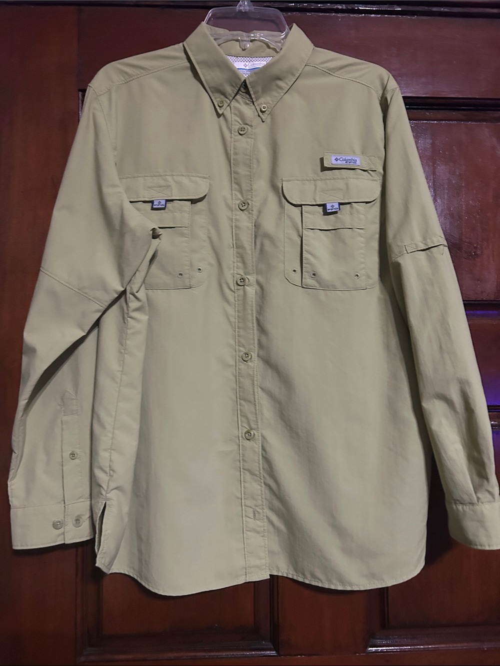 Columbia Men's Button-Front Lightweight Shirt Jacket - Olive Green
